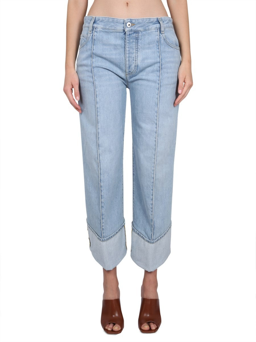 Bottega Veneta JEANS MIT GEBOGENEN LINIEN