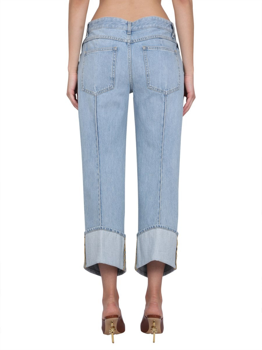 Bottega Veneta JEANS MIT GEBOGENEN LINIEN