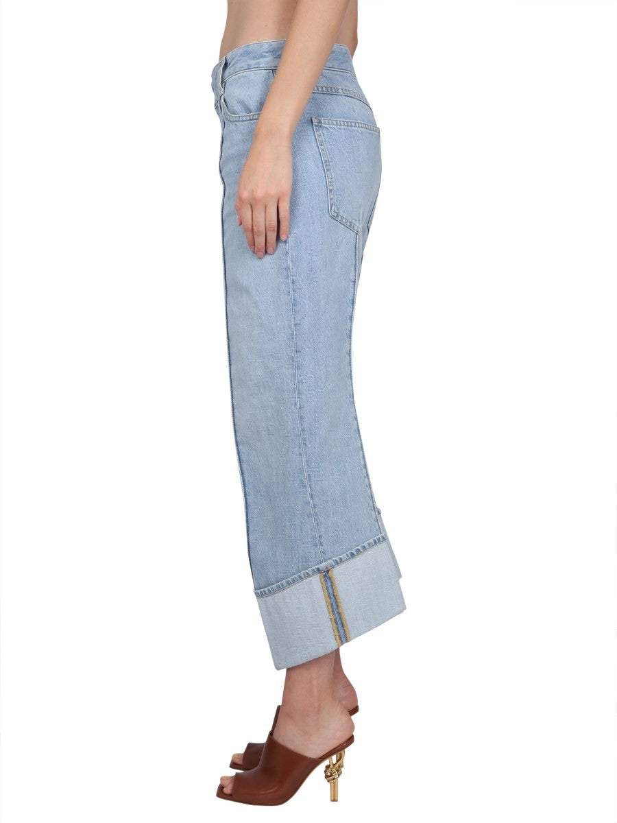 Bottega Veneta JEANS MIT GEBOGENEN LINIEN