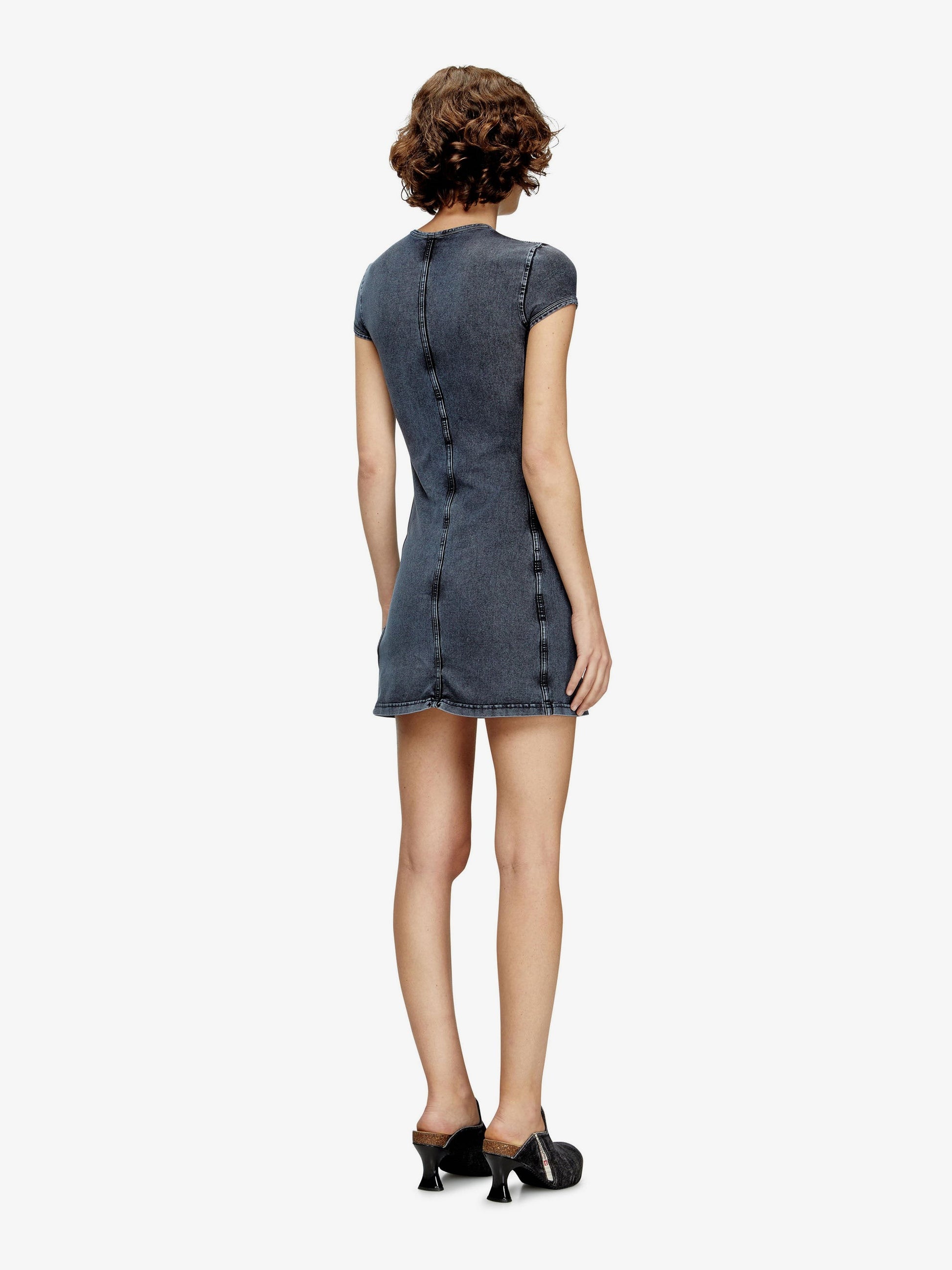 Diesel D-Cupsleeves vestito corto in cotone elasticizzato