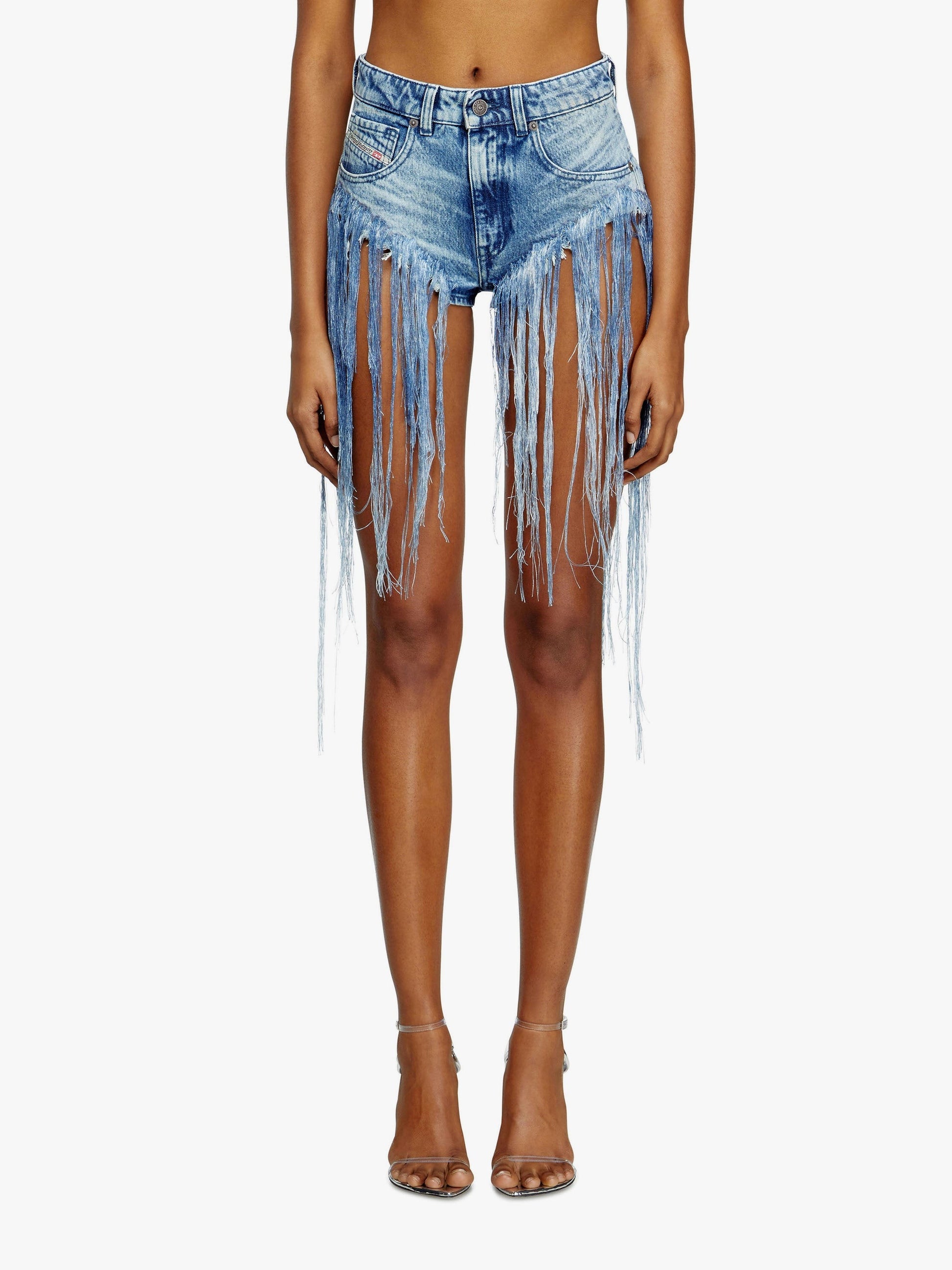 Diesel De jizz fsg džínové šortky s efektem zničení