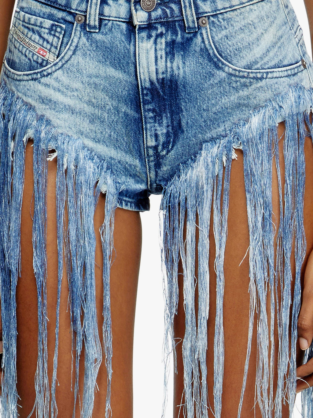 Diesel De jizz fsg džínové šortky s efektem zničení