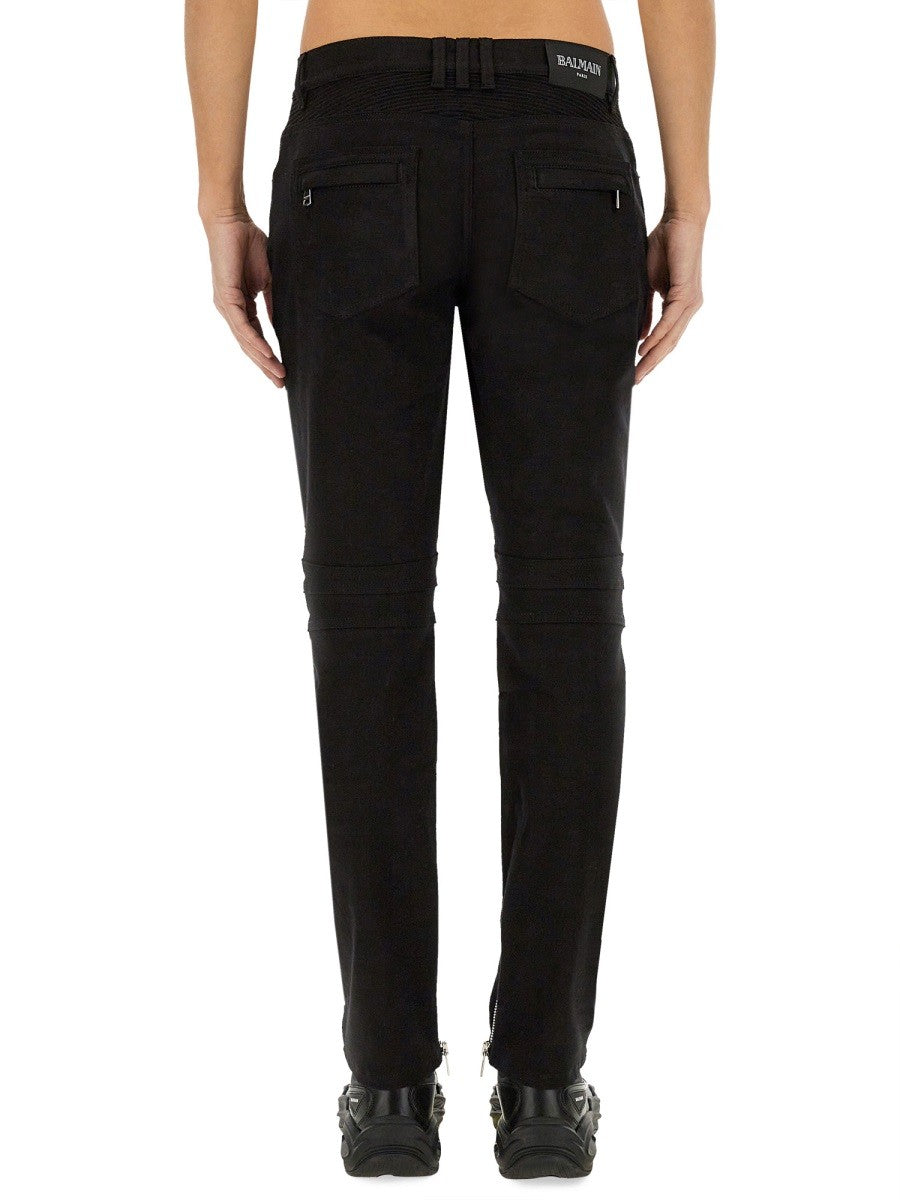Balmain DENIM BIKER JEANS