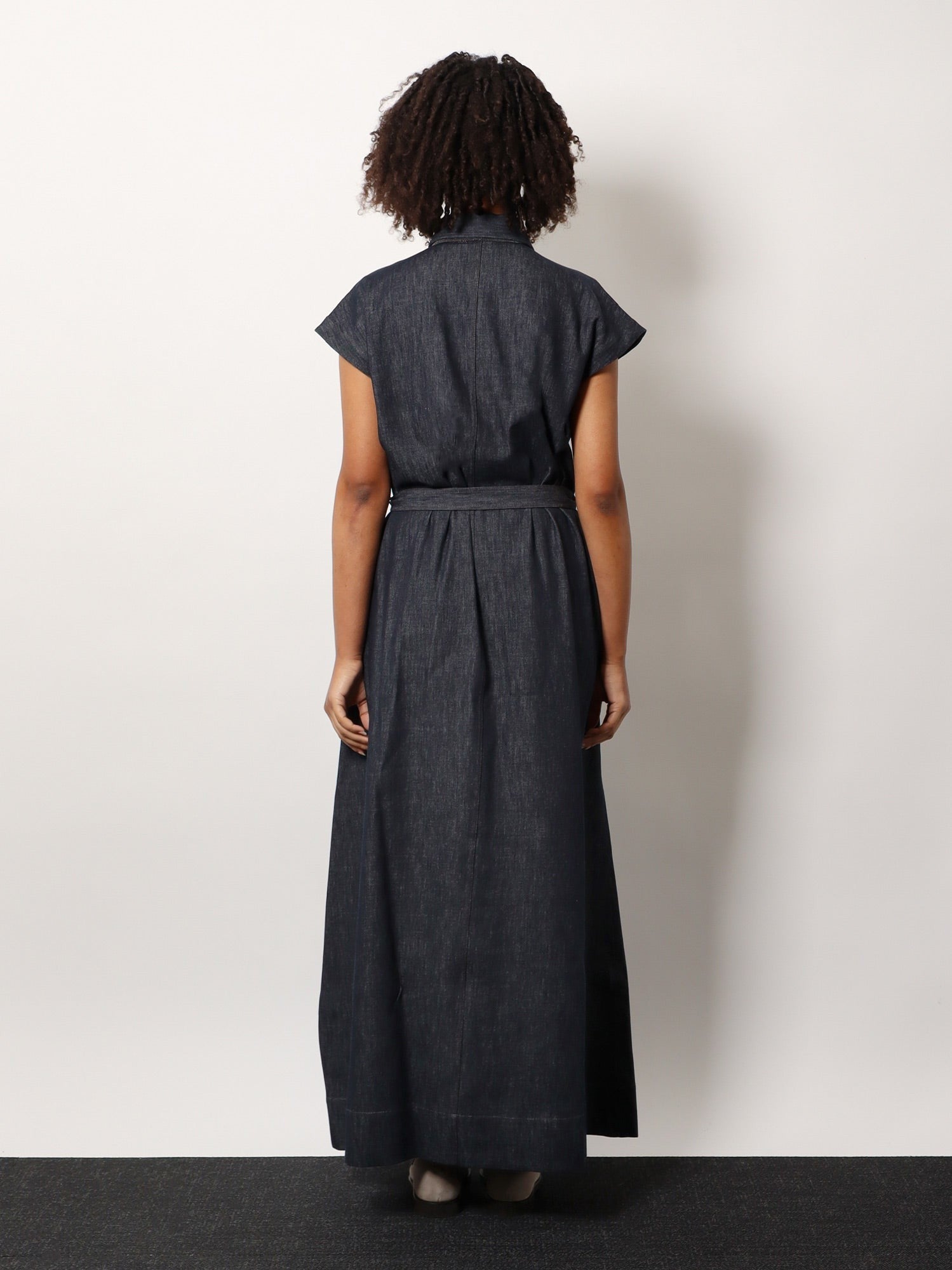 Brunello Cucinelli Langes Jeans-Chemisierkleid