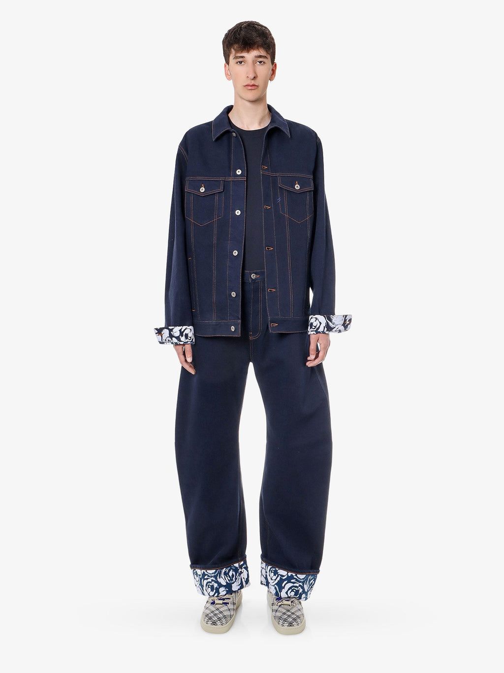 Burberry Denimjakke med blomstermønster