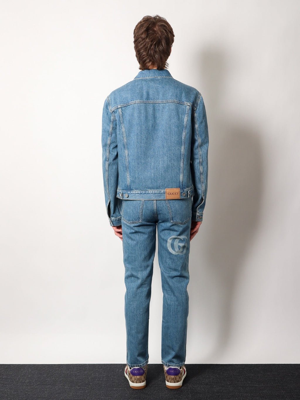 Gucci Denim jakna s laserski obrađenim dvostrukim G