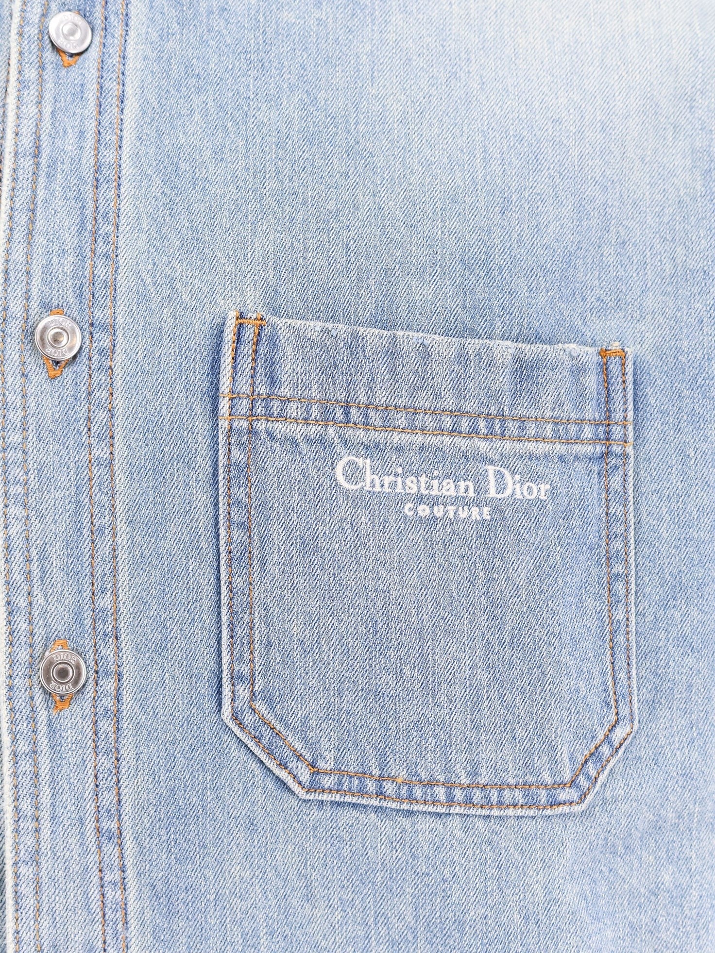 Dior Denim shirt/jacket with madras lining