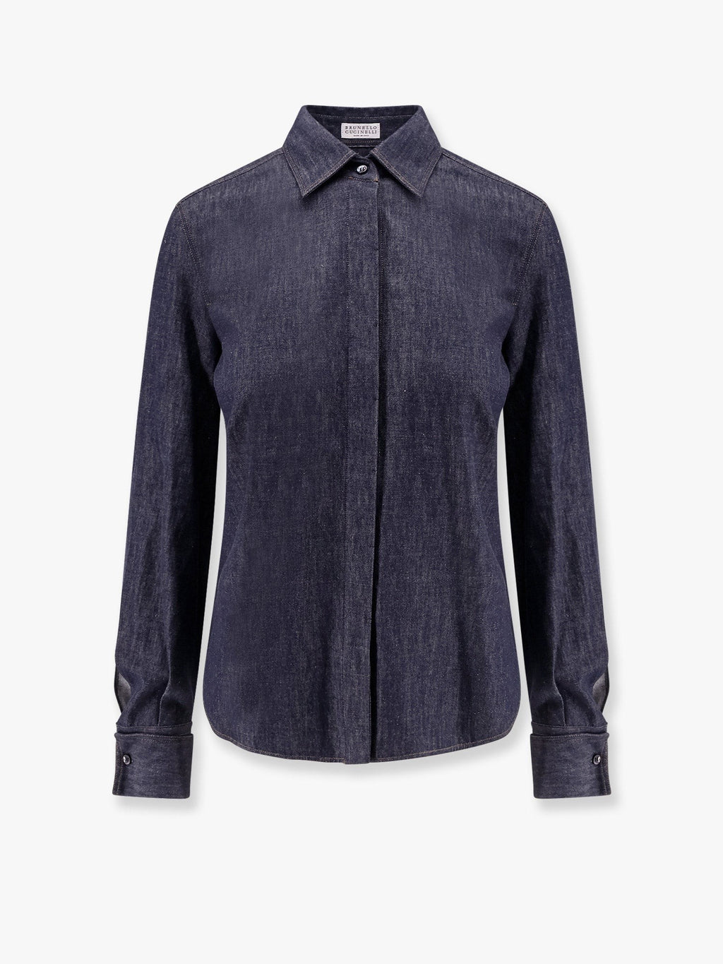 Brunello Cucinelli Denim shirt with contrasting stitching