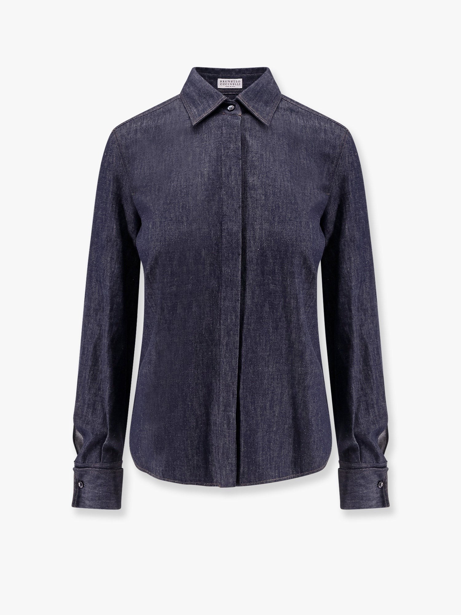 Brunello Cucinelli Denim shirt with contrasting stitching