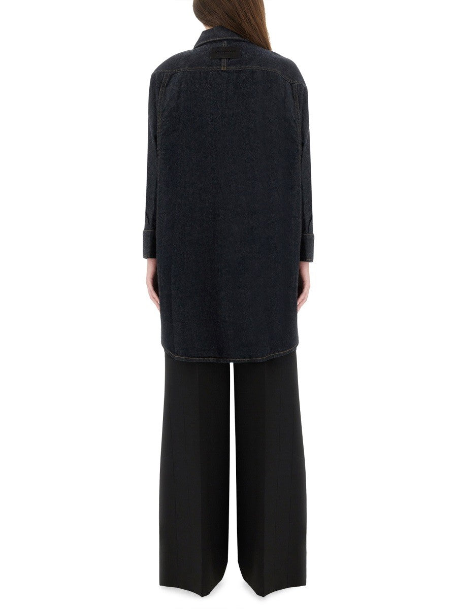 Givenchy CHEMISE EN JEAN AVEC BRODERIE
