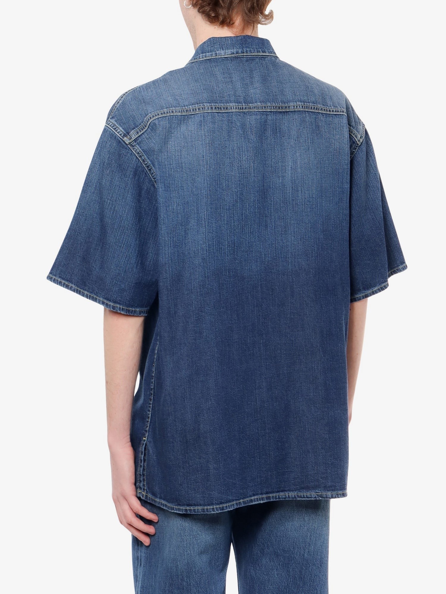 Alexander Mcqueen Chemise en jean avec détail logo