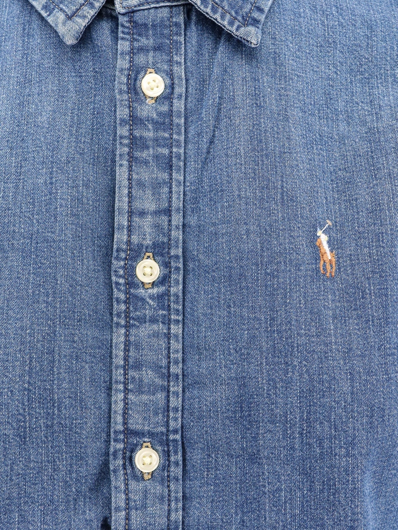 Polo Ralph Lauren Chemise en jean avec broderie du logo