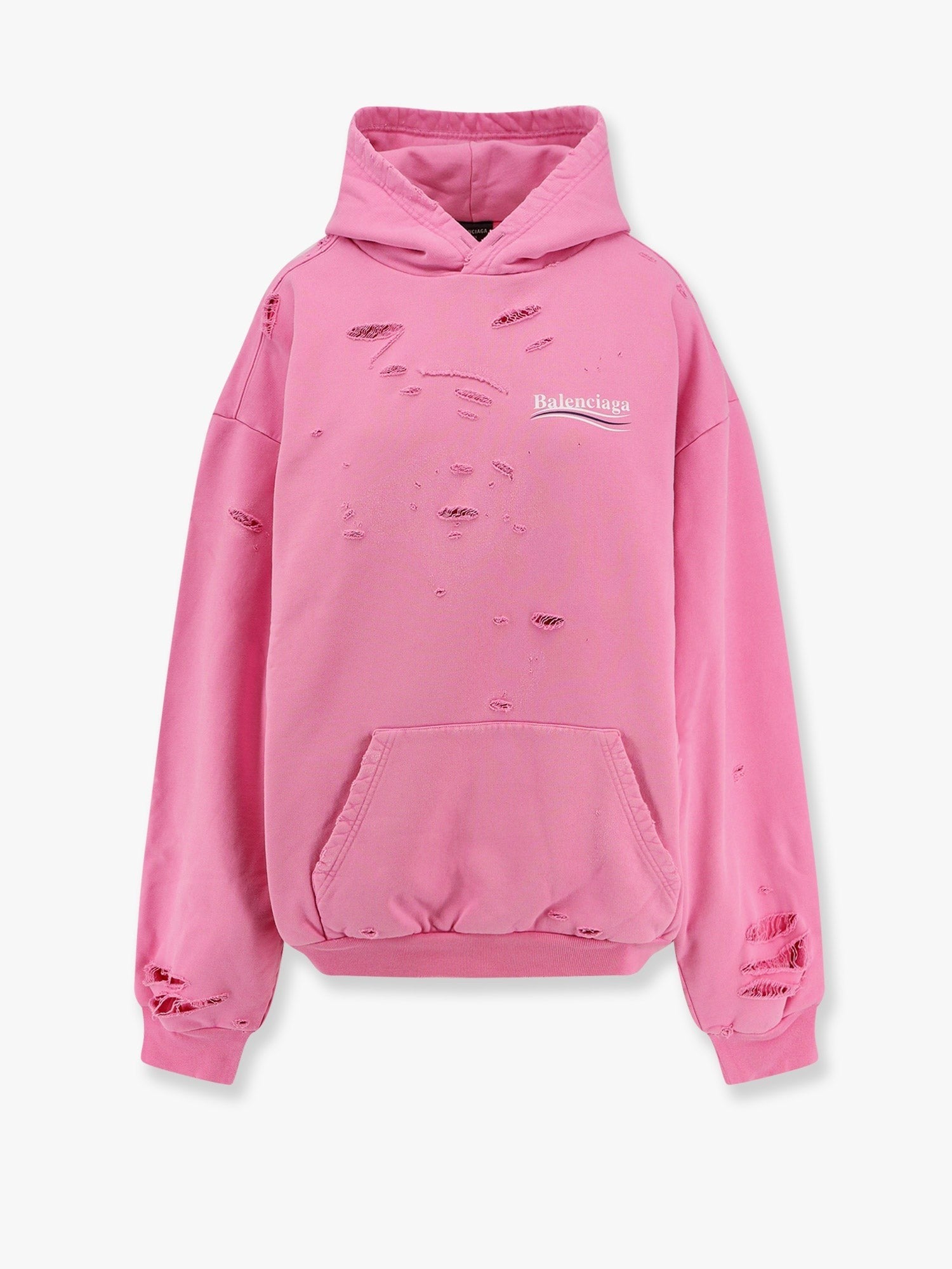 Balenciaga Destroyed finish cotton sweatshirt