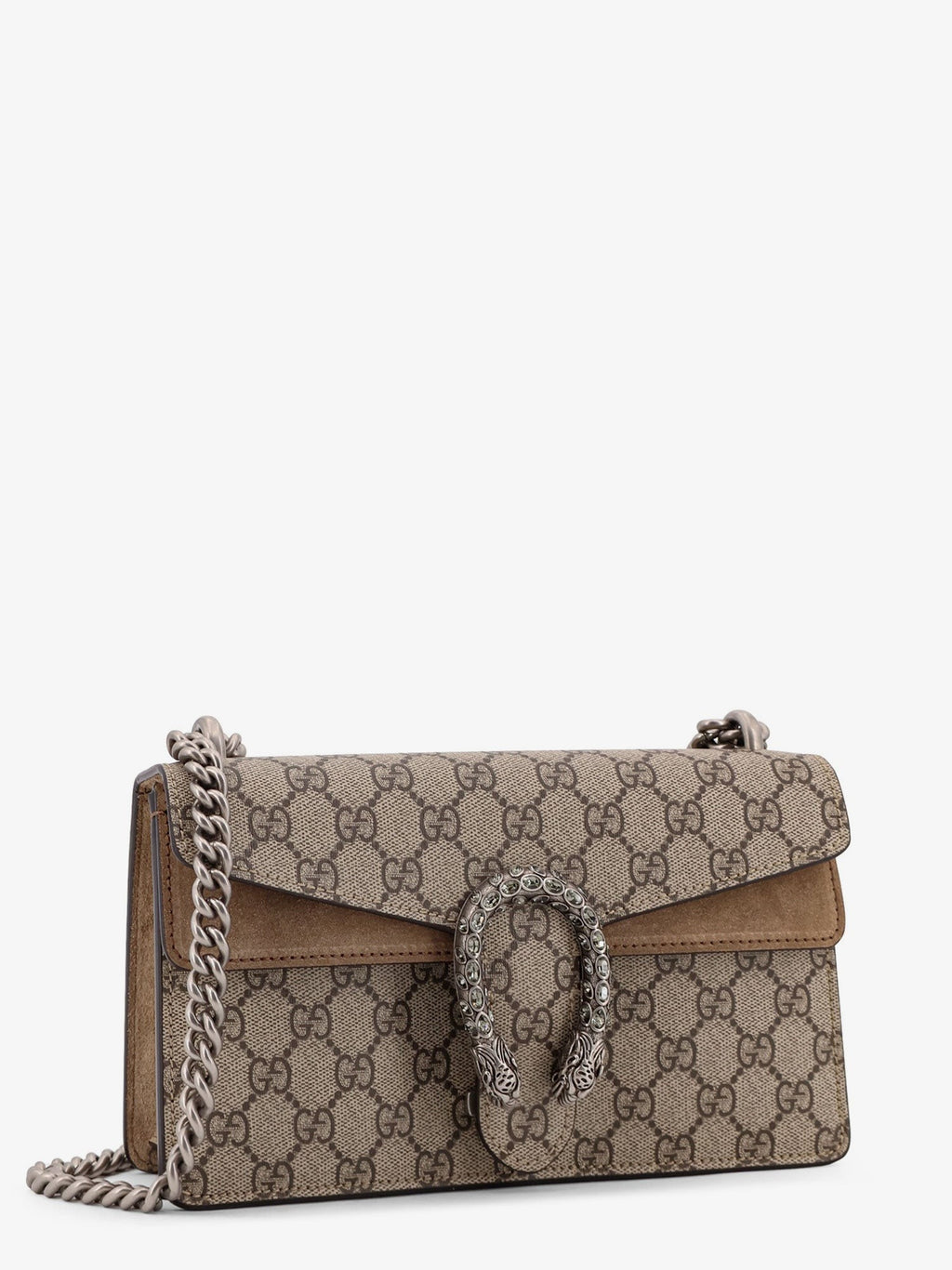 Gucci Dionysus Medium Supreme GG fabric and suede shoulder bag