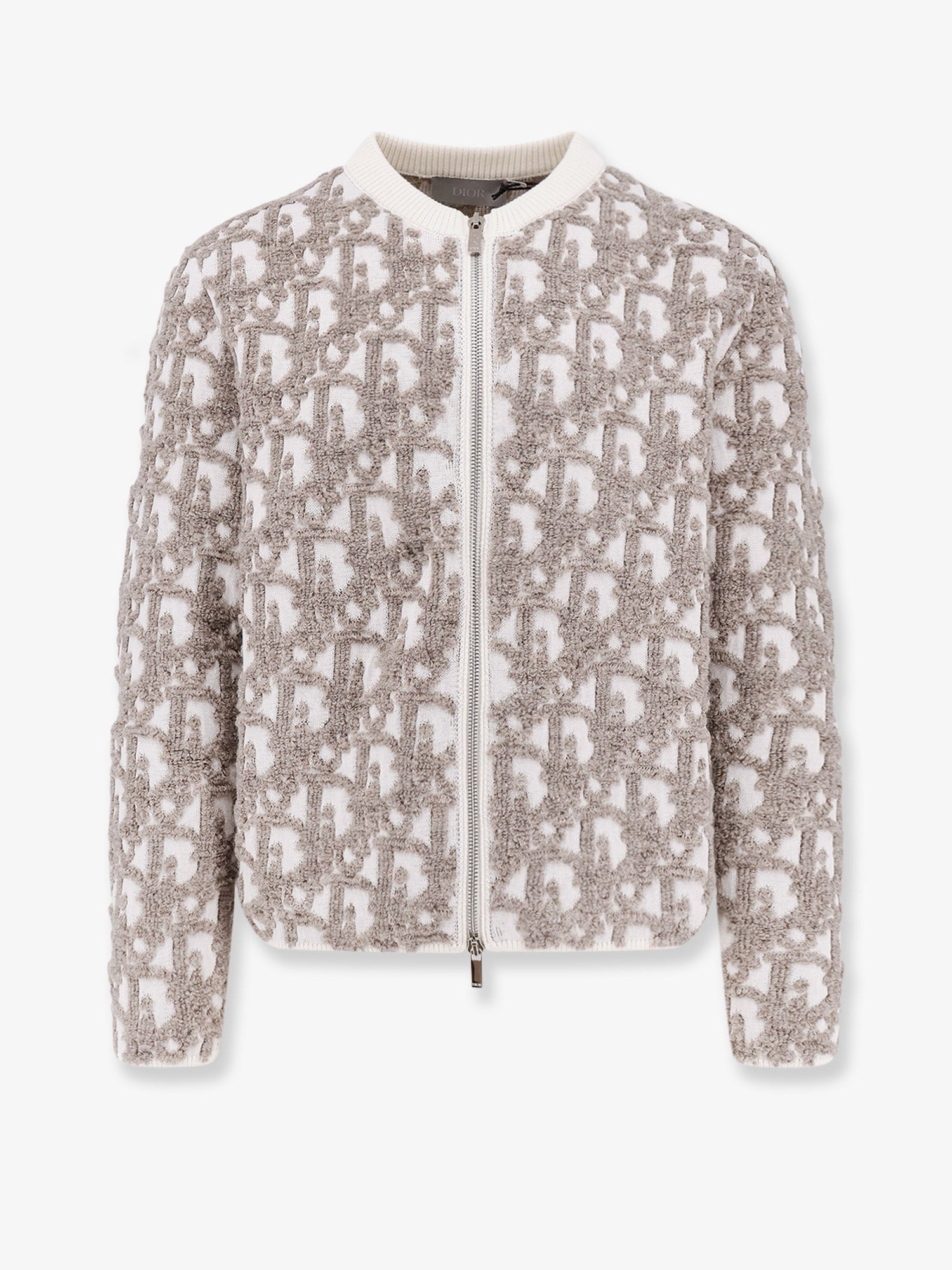 Dior Oblique žakárový kardigan ze směsi vlny a bavlny