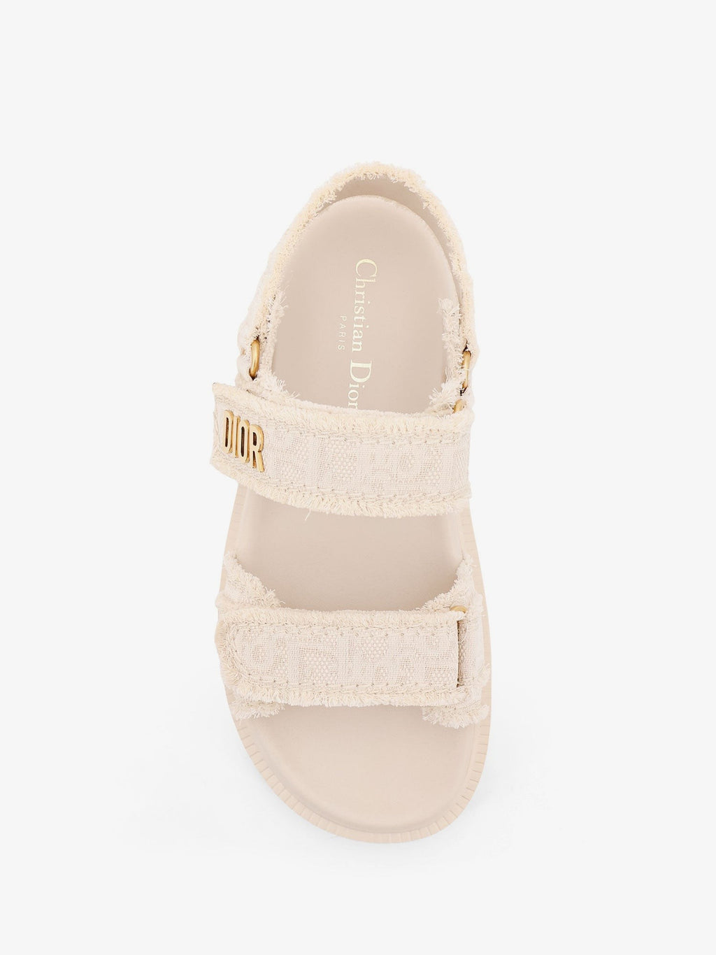 Dior act fabric sandals with Dior Oblique motif
