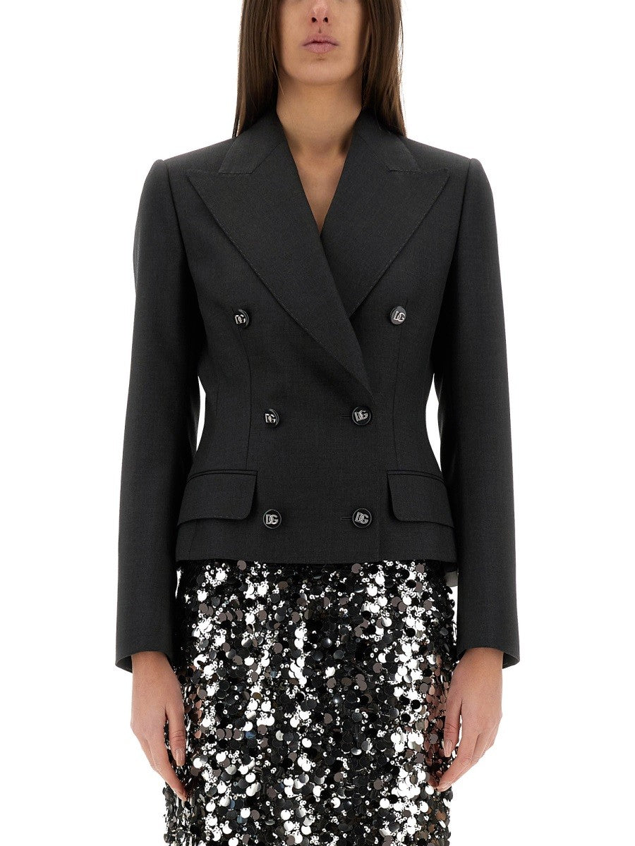 Veste croisée Dolce & Gabbana DOLCE avec boutons logo DG