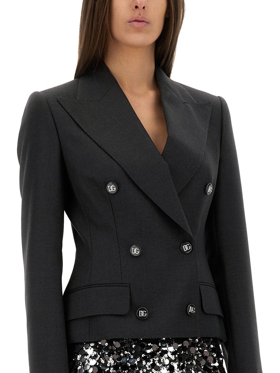 Veste croisée Dolce & Gabbana DOLCE avec boutons logo DG