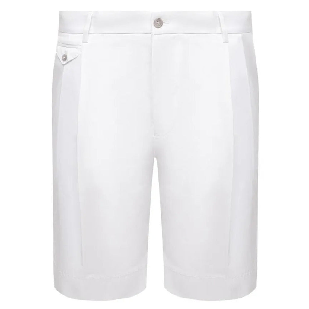 Dolce & Gabbana white stretch cotton chino shorts, front view