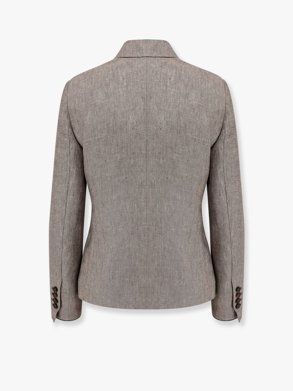 Brunello Cucinelli Σακάκι με διπλό κούμπωμα από κάνναβη και λινό
