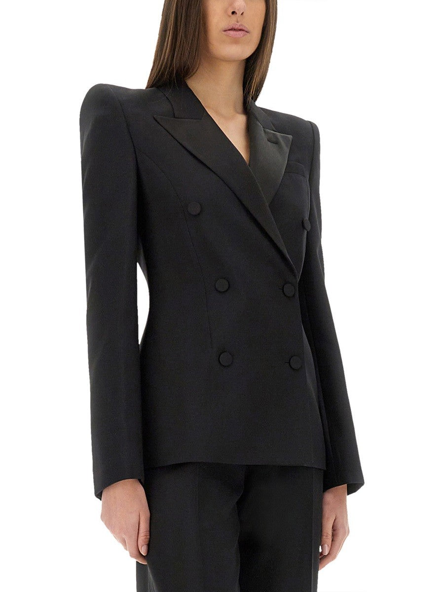 Alexander Mcqueen GIACCA DOPPIOPETTO CON SPALLE VOLUMINOSE