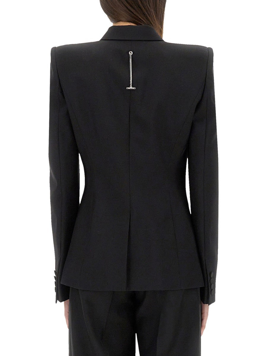 Alexander Mcqueen GIACCA DOPPIOPETTO CON SPALLE VOLUMINOSE