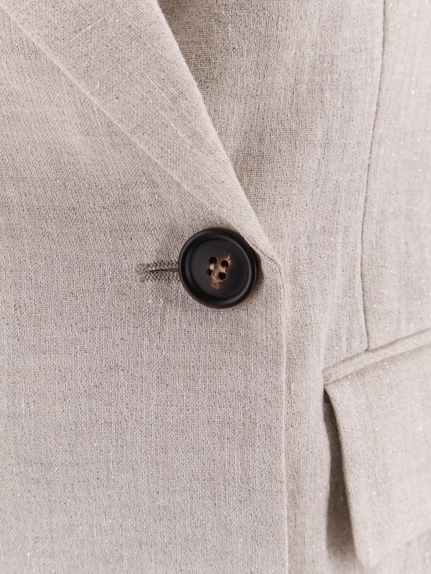 Brunello Cucinelli Zweireihiger Leinenblazer