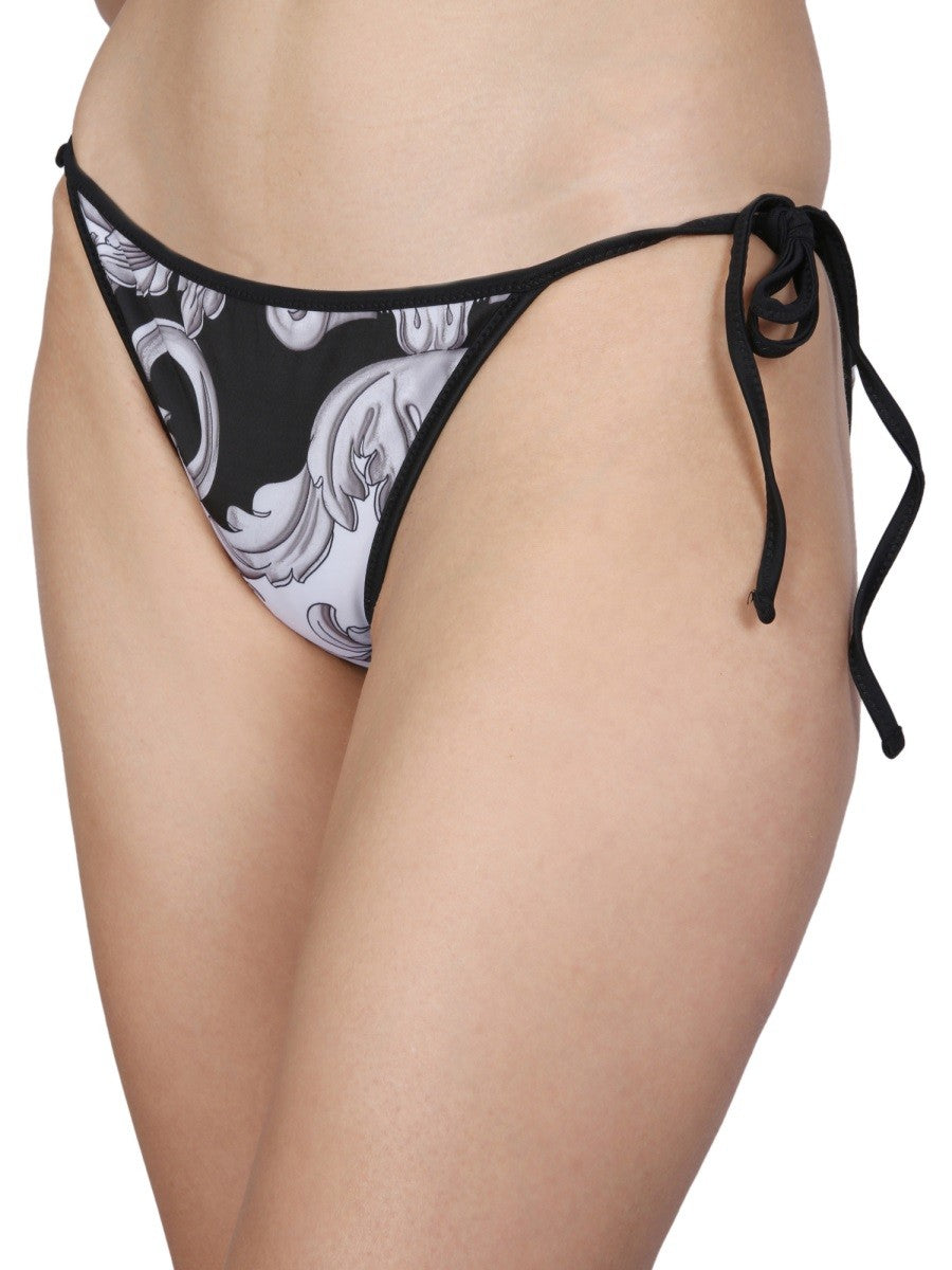 Versace Bikinihose mit Double-Face-Print