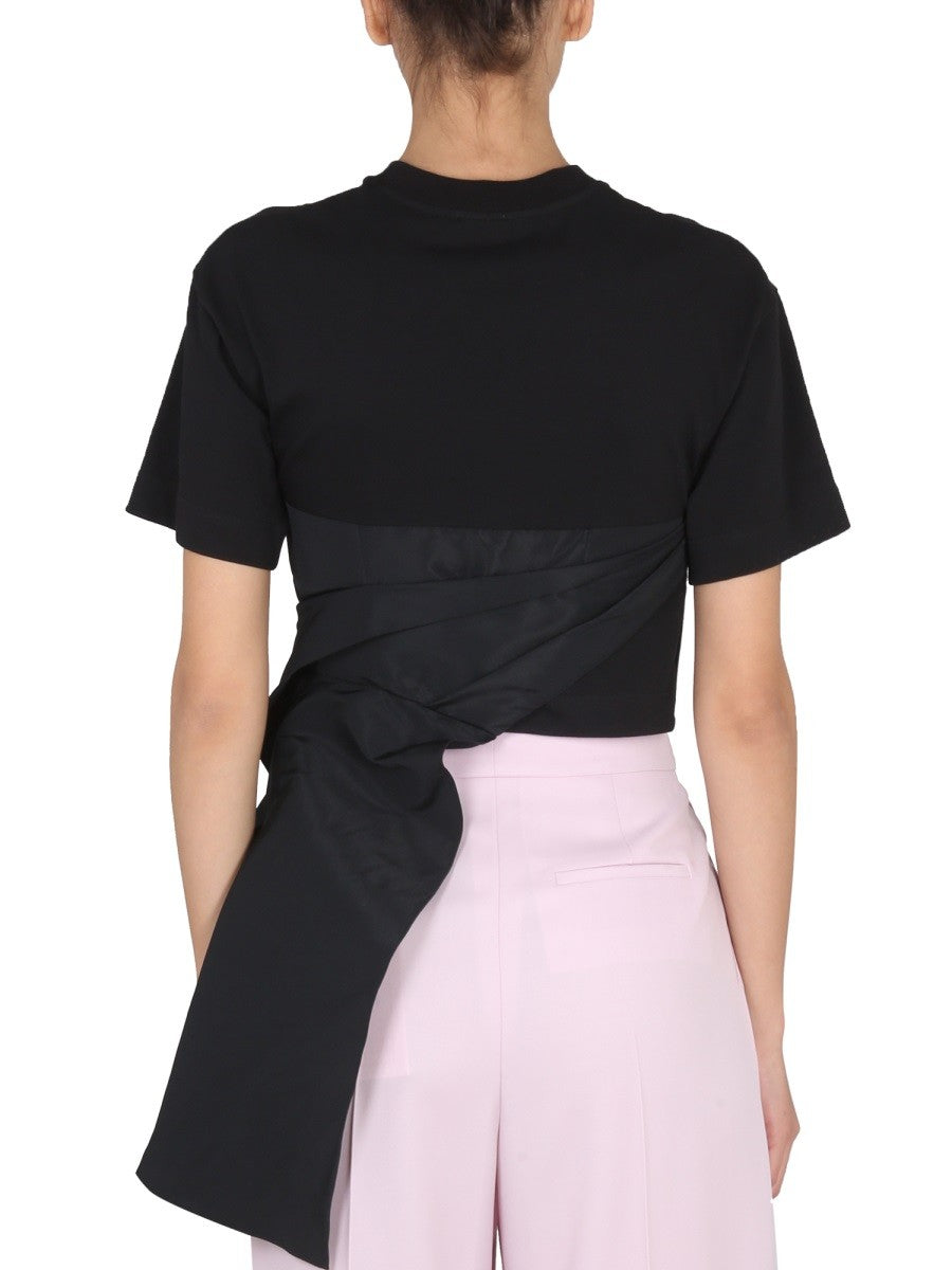 Alexander Mcqueen DRAPÍROZOTT HIBRID PÓLÓ