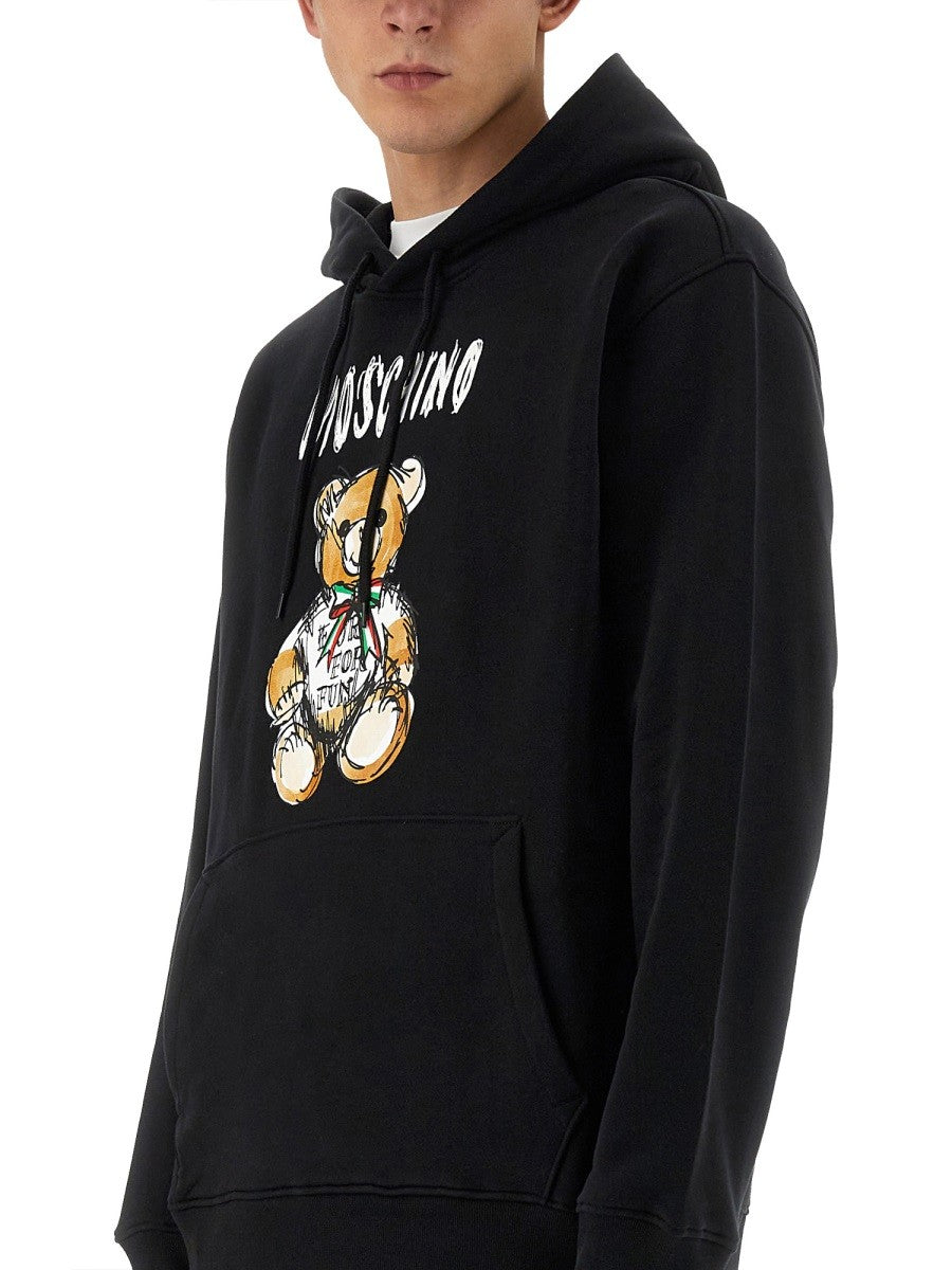 Moschino "DRAWN TEDDY BEAR" MIKINA