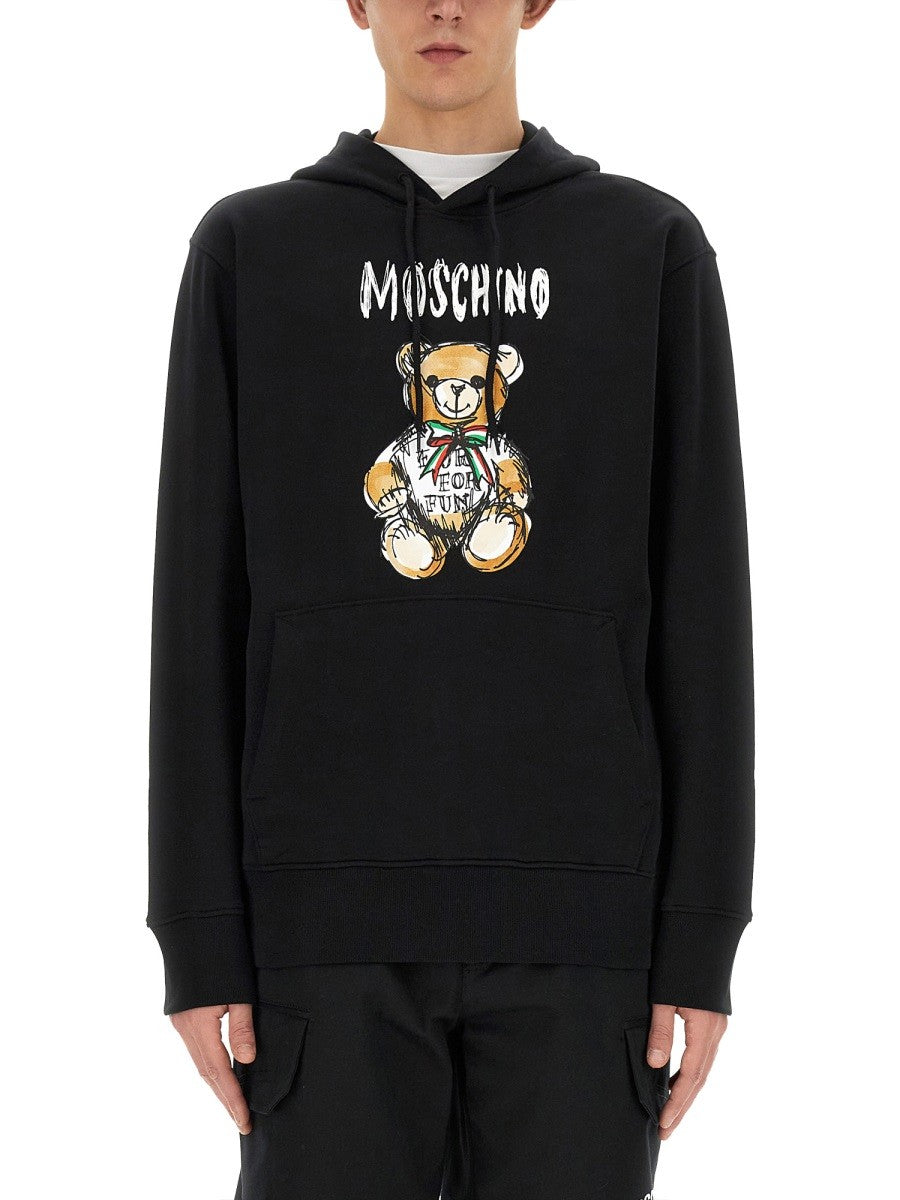 Moschino "DRAWN TEDDY BEAR" MIKINA