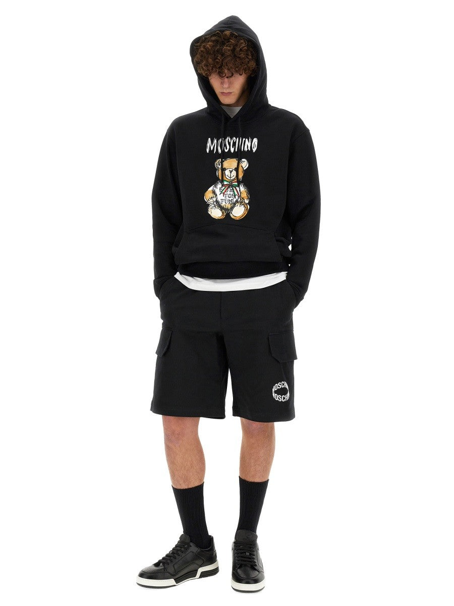 Moschino "DRAWN TEDDY BEAR" MIKINA