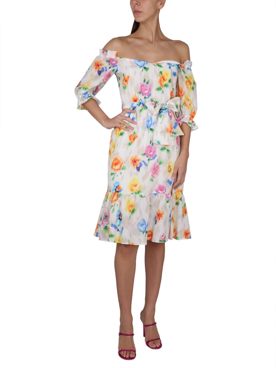 Boutique Moschino JURK MET BLOEMENPATROON