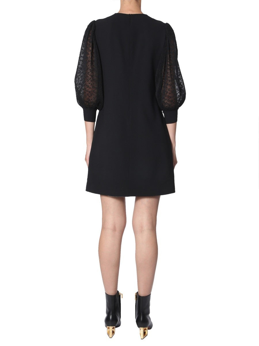 Givenchy SUKIENKA Z PLISOWANYMI RĘKAWAMI