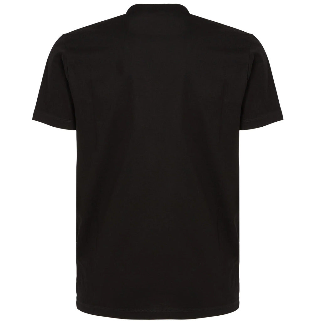 Back view of the Dsquared2 ICON black cotton t-shirt