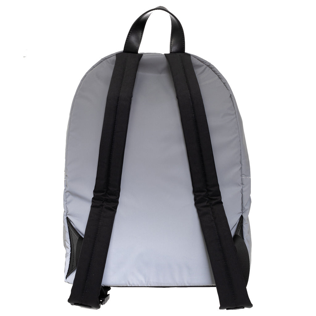 Back view showing the adjustable shoulder straps of the Dsquared2 Kids reflective backpack
