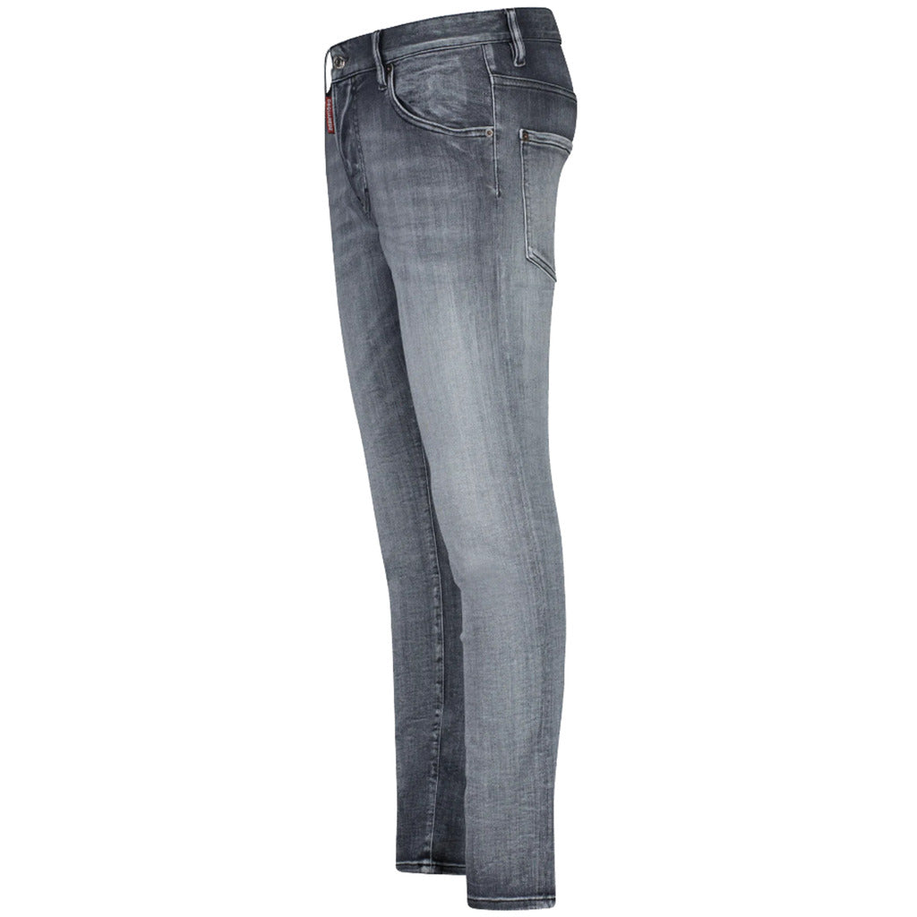 Dsquared2 grey skater fit stretch jeans side view
