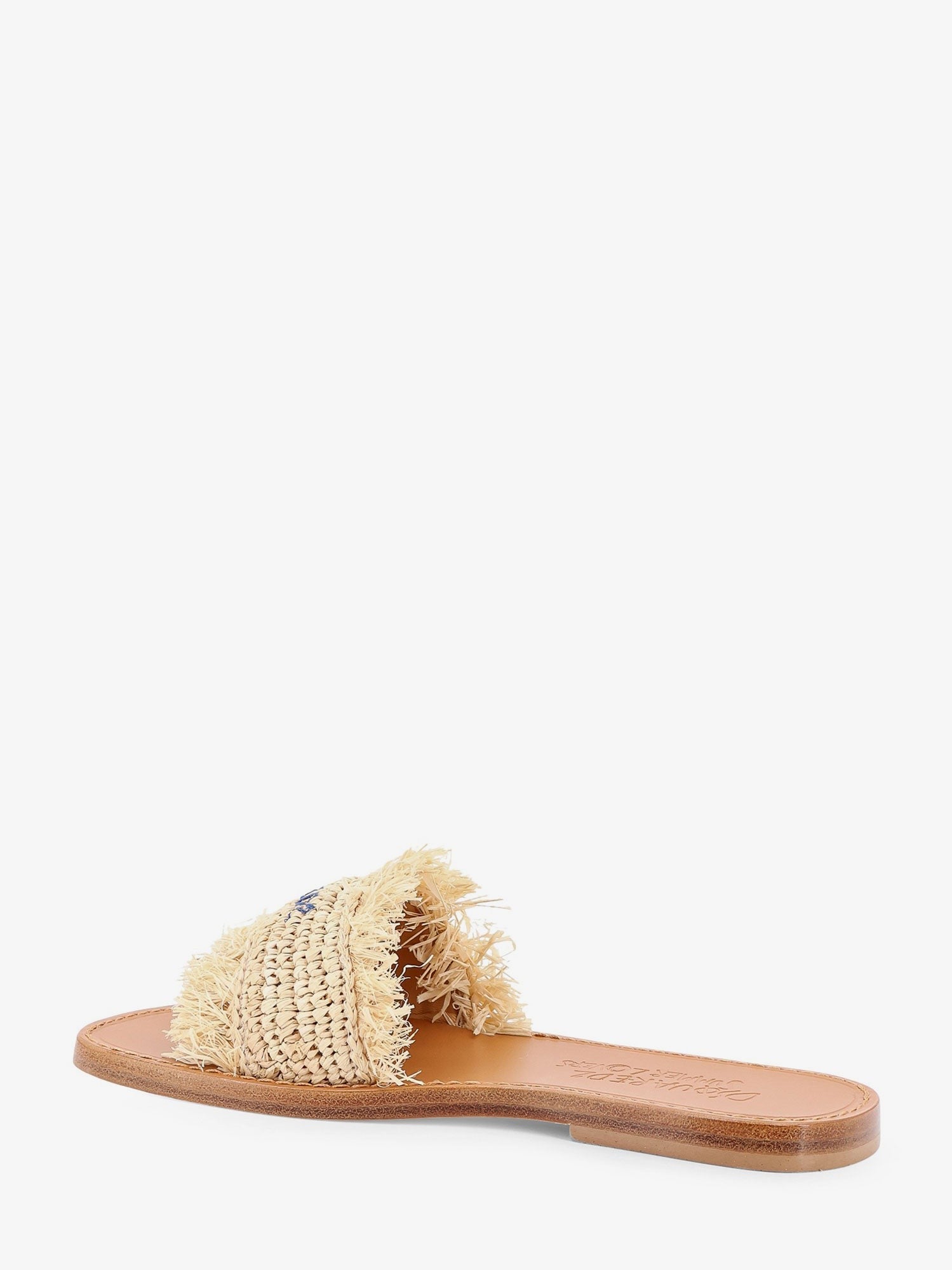 Dsquared2 Summer Lovers Natural rafia flat sandals