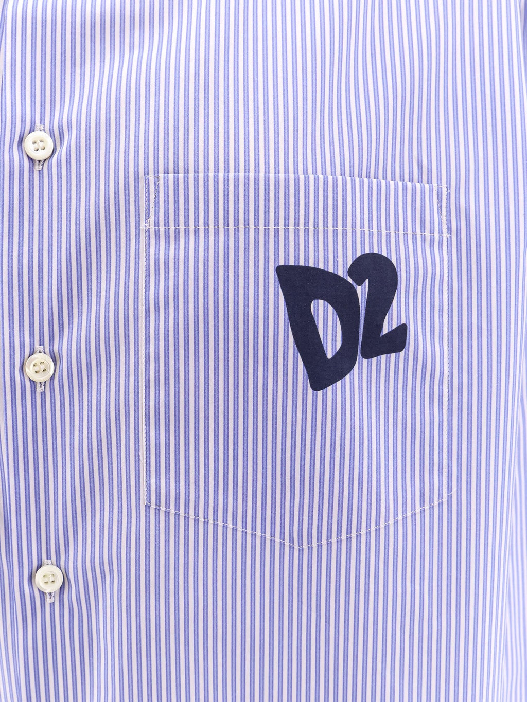 Dsquared2 Summer Lovers oversized striped cotton shirt