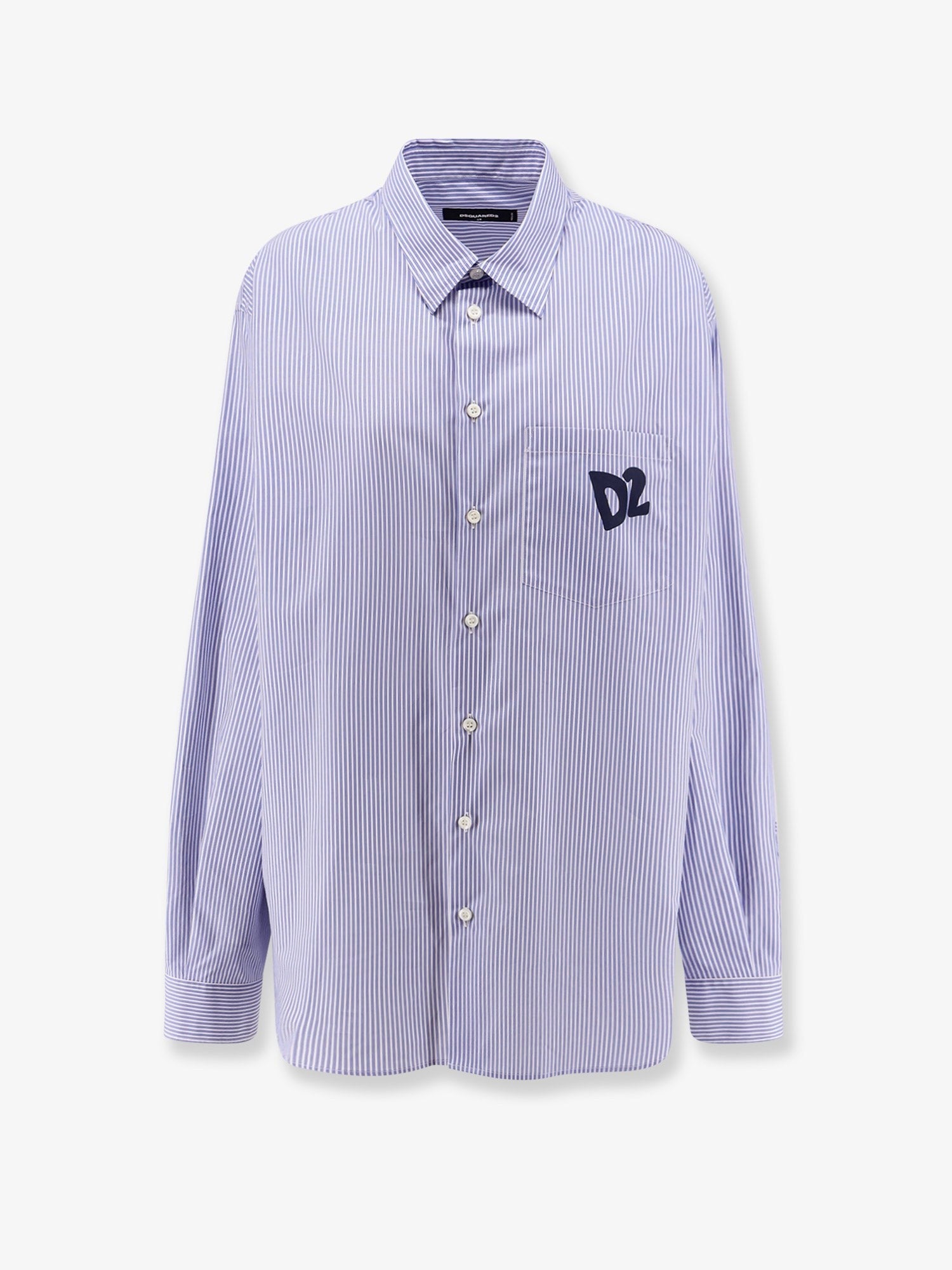 Dsquared2 Summer Lovers oversized striped cotton shirt