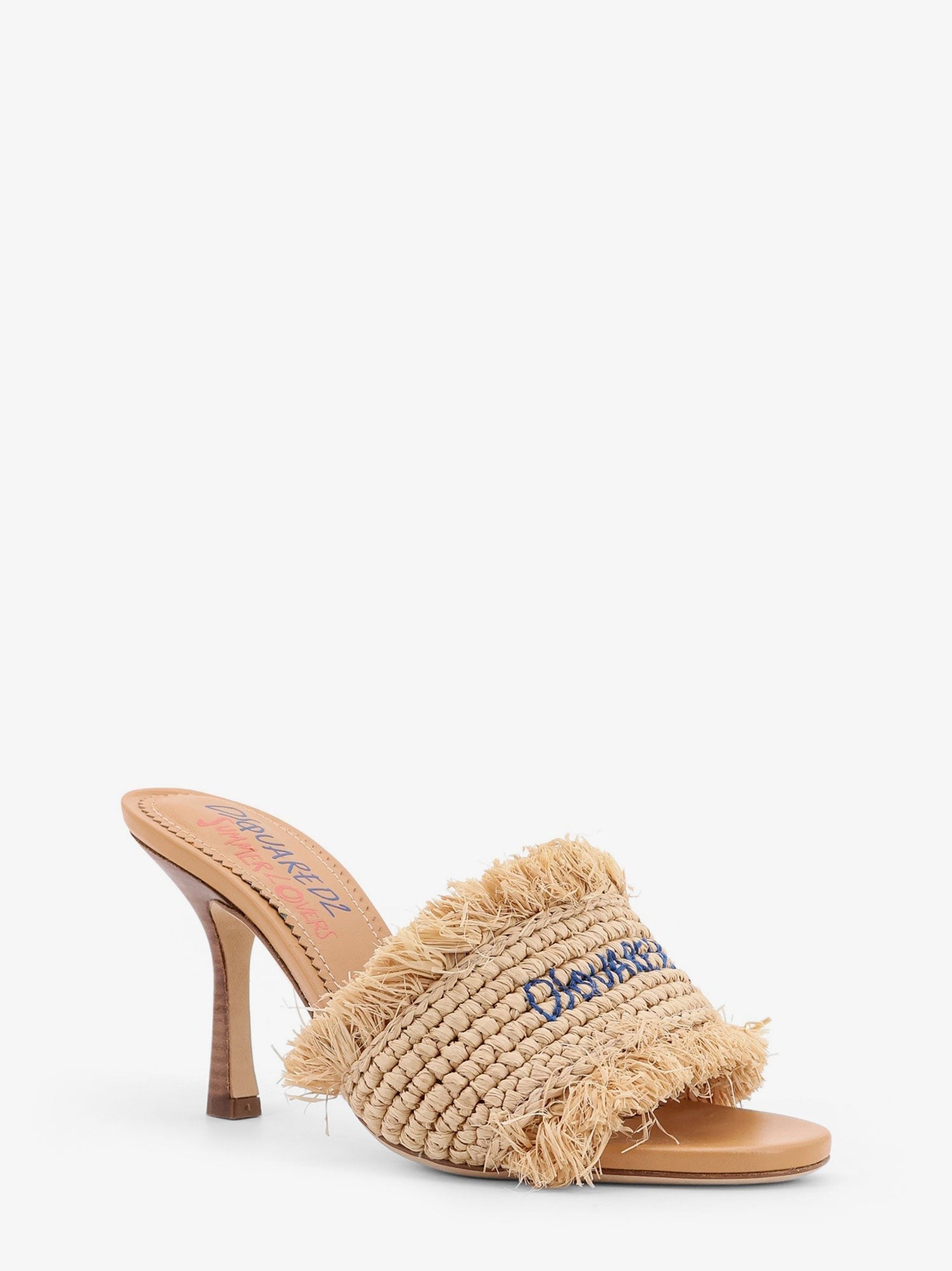 Dsquared2 Summer Lovers rafia sandals