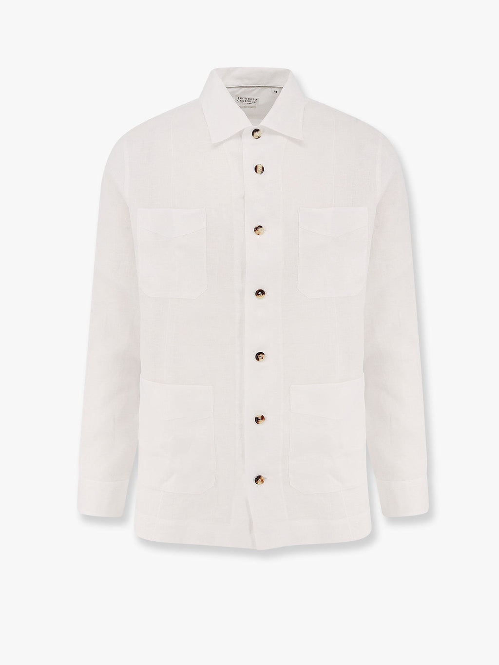 Brunello Cucinelli Camisa de linho de corte folgado