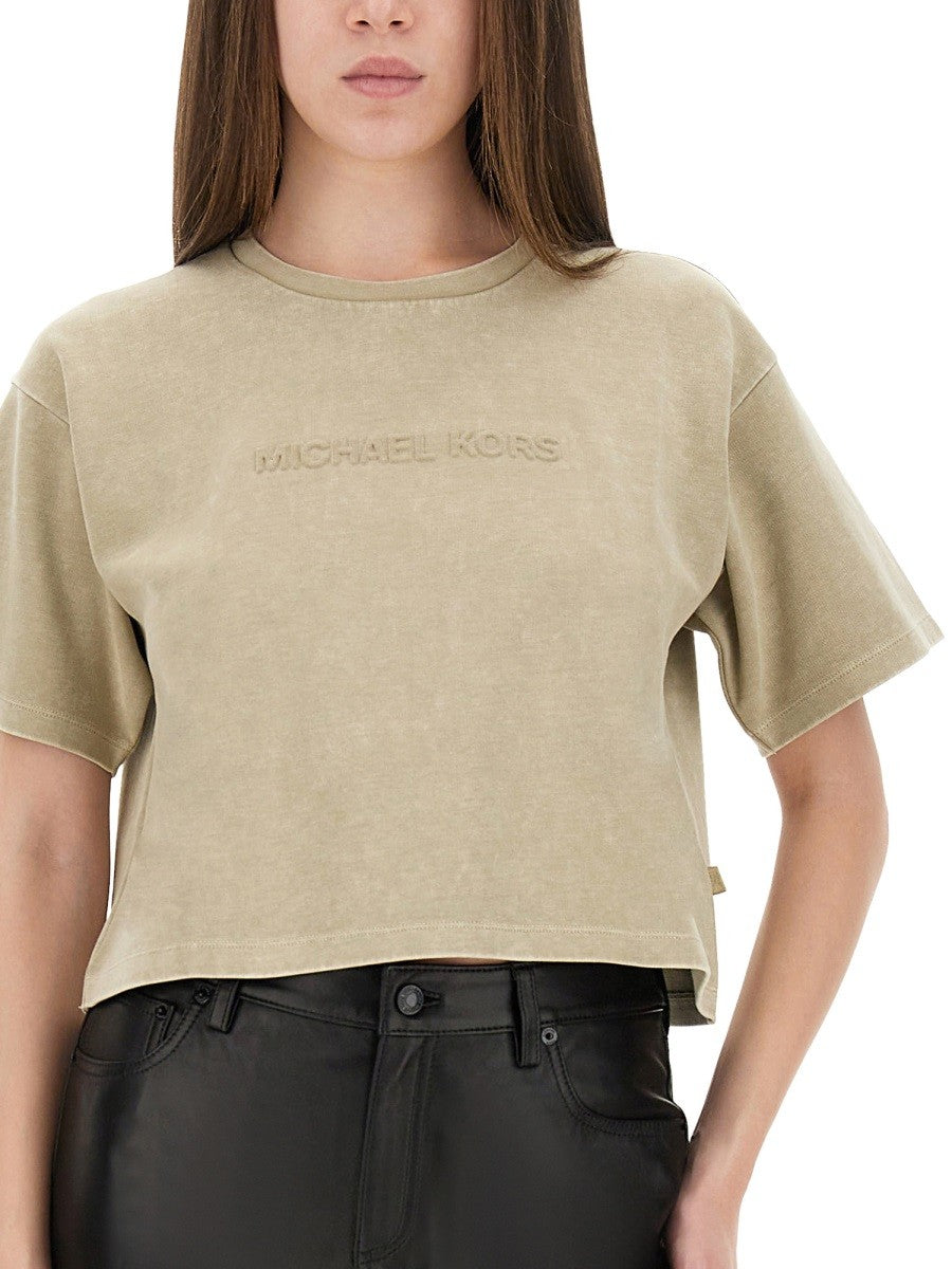 Michael By Michael Kors T-SHIRT MED PRÄGLAT LOGOTYP