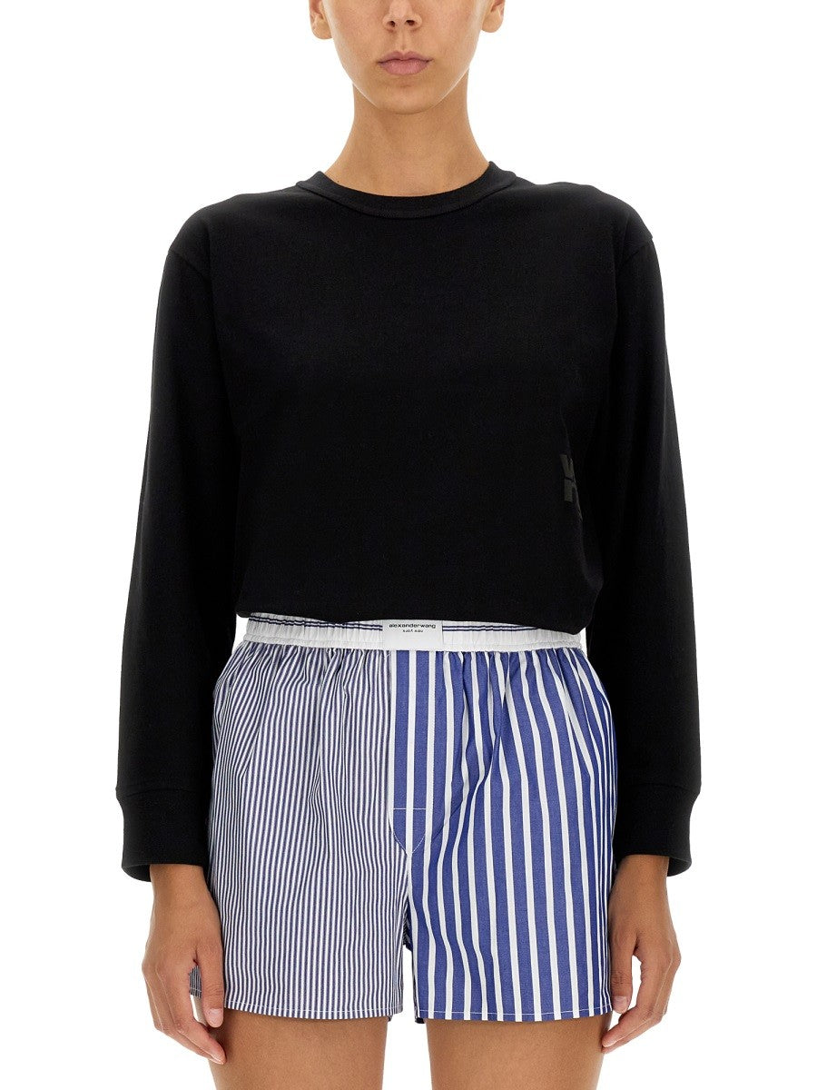 Alexanderwang.T T-SKJORTE MED PREGET LOGO