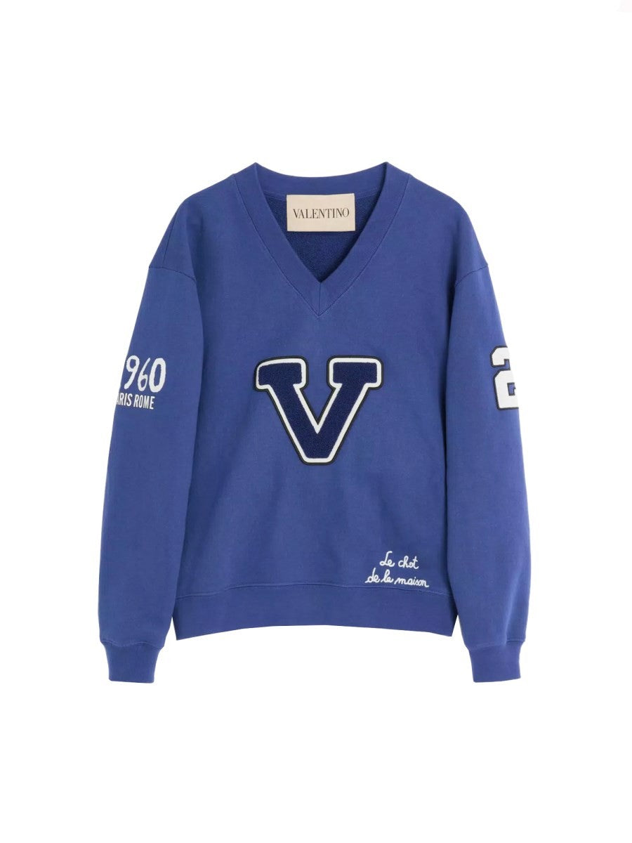 Valentino SWEATSHIRT EN COTON BRODÉ