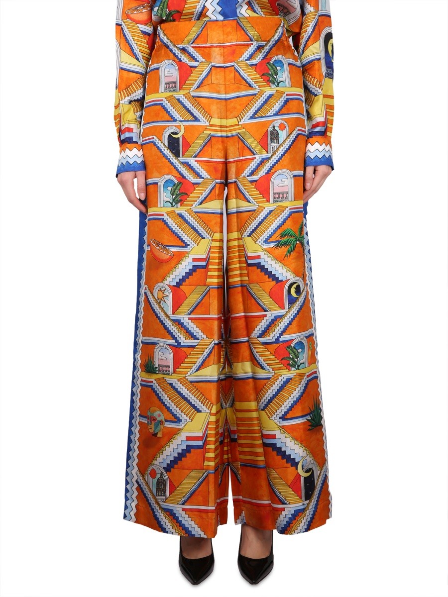 Casablanca ESCALIER PRINT PANTS