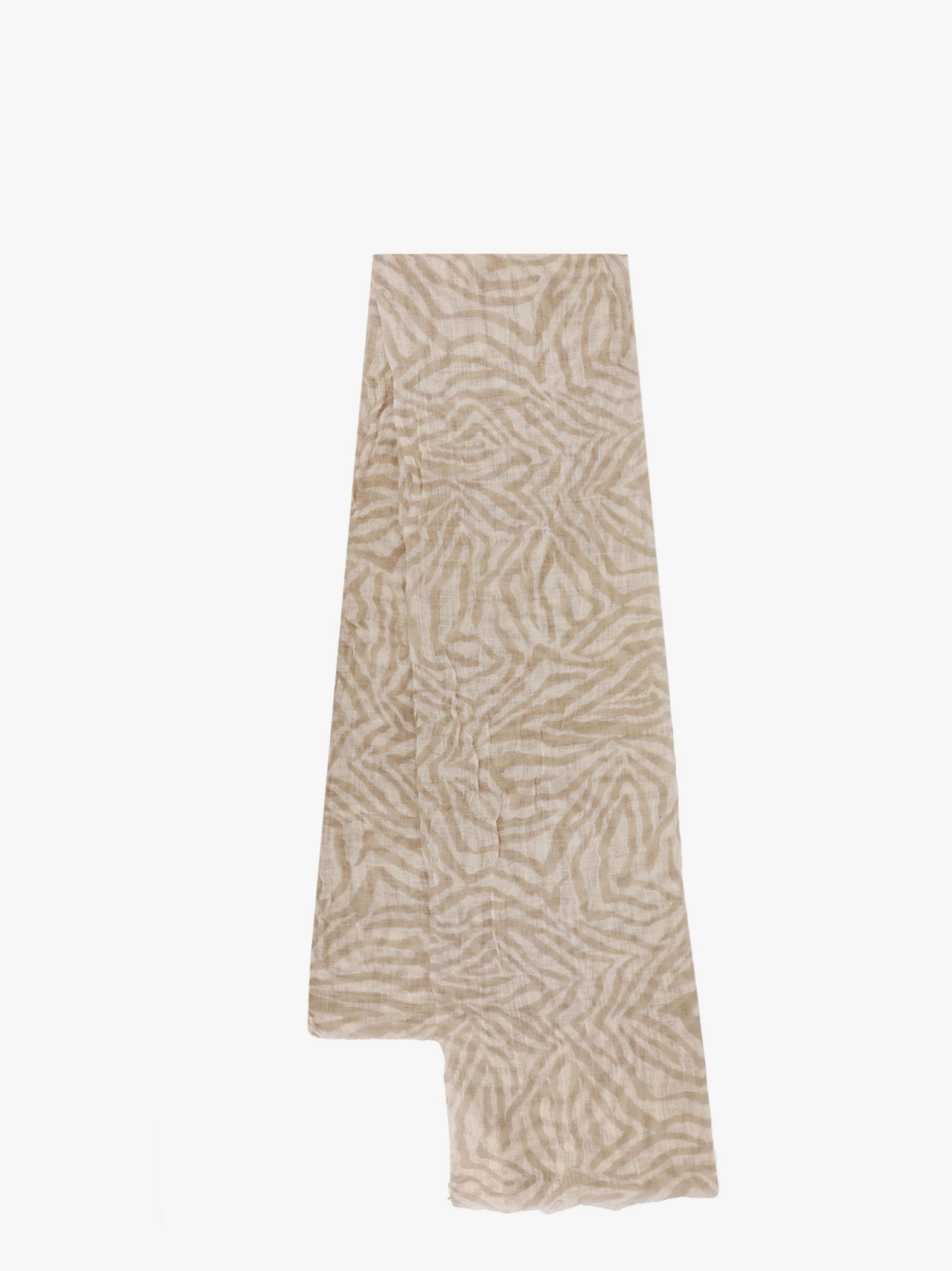 Brunello Cucinelli Ethnic print linen scarf