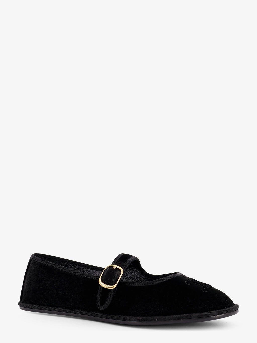 Celine EveTriomphe velvet Mary Jane ballerinas