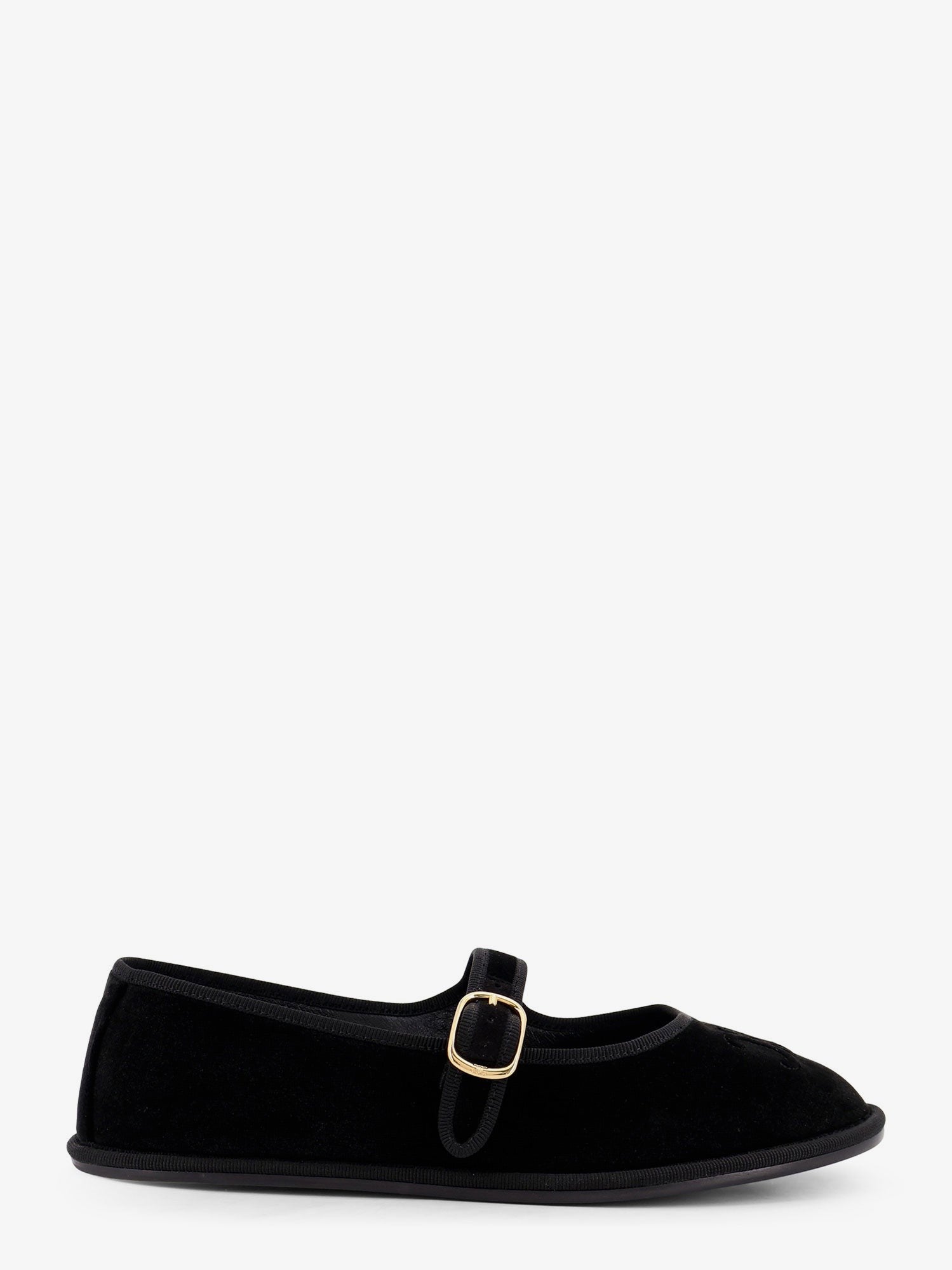 Celine EveTriomphe velvet Mary Jane ballerinas