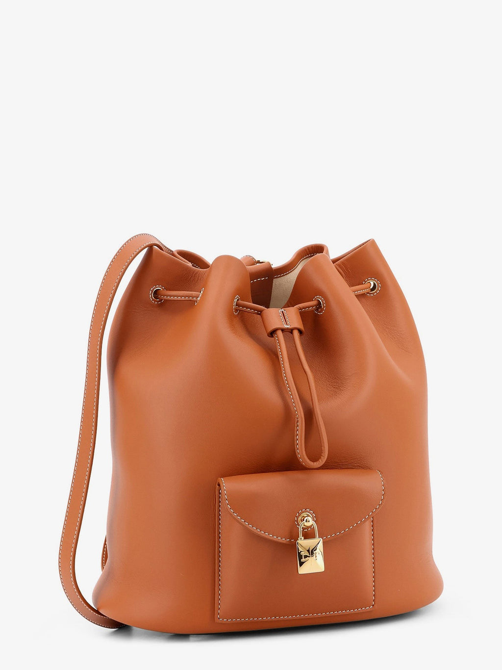 Loro Piana Extra Drawstring L27 leather backpack
